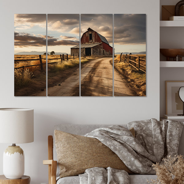 DesignArt Barns Rustic Charm II Farmhouse Metal Wall Decor Set Wayfair